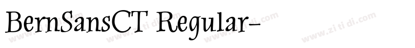 BernSansCT Regular字体转换